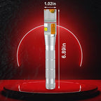 Visual Fault Locator 50KM, VFL Fiber Optic Light Source Tester, Red Light Pen Equipment for 2.5mm Universal Connector, FC/SC/ST/LC Adapter for CATV Telecommunications, Fiber Network Cable Test