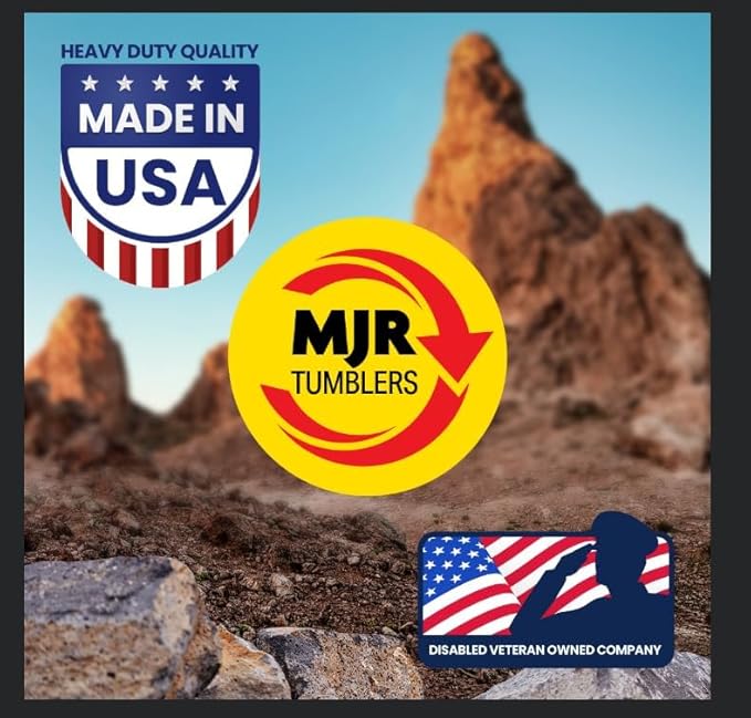 Refill Grit Kit w MJR Tumblers Premium Quality Extreme Polish 12,000 Grit Sub Micron Aluminum Oxide Polish for Unparalleled Result. For 30lb Rock Tumblers w Silicon Carbide, Disabled and Veteran Owned