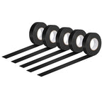 Electrical Tape, Black, 3/4 inch x 65 ft, High Temperature Electric Tape Weatherproof for Home DIY, Repairs, Electrical, Automotive and Equipment, 5-Pack (5)