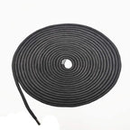 Soft Cotton Rope, 32 feet / 10m Rope, 8mm Thick, Soft Rope, Long Rope, Soft Tying Rope (Black+Black)