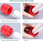 2 Pieces Red Inner-Outer Reamer Pipe and Tube Deburring Reamer Tubing Chamfer Tool for PVC/PPR/Copper/Brass/Aluminum Tubes(3/16-inch to 1-1/4-inch)