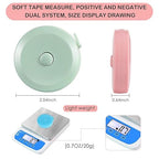 16 Pack Tape Measure, 60 Inch/150cm Retractable Body Measuring Tape - 16 Color Soft Sewing Tape for Tailor, Craft & Cloth Measurements (Multicolored)