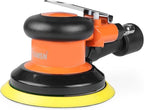 Pneumatic Random Orbital Sander 6" Air Palm Sander, Speed Adjustable Professoinal Da Sander for Woodworking, Metal and Auto Bodywork