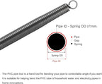 MECCANIXITY Spring Tube Bender OD 20 mm/0.8" Steel Spring Pipe Bending Tubes 520 mm/20.5" Long for 3/4" PVC Pipe(ID 21 mm) Home Renovations, Electrician Wiring Bending Pipe