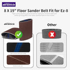 12 Packs 8 x 19 inch 150 Grit Cloth Floor Sanding Belts Ideal for Sanding Commercial and Residential Flooring