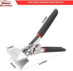 BILITOOLS 3 inch Hand Seamers Sheet Metal Tools, Sheet Metal Bender Pliers Straight