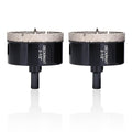 2-1/2 Inch Diamond Hole-Saw Bits with Pilot Drill Bit - 2pc 2-1/2" Diamond Tipped Tile Hole Saws with Guiding Bit Accurate Drilling for Porcelain Tile Ceramic Pottery Granite Stone Glass Bottles 65mm