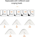 Multifunctional 3-in-1 Silicone Caulking Tool kit - The Ultimate Tile Joint Treatment Tool for Cleaning, Leveling, Seam Pressing, Shaping and Edge Finishing (Plastic Scouring Blade)