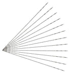 Murtenze 12PCS Spiral Scroll Saw Blades, Plain End Saw Blades Assortment for Wood Metal Cutting Sawing Carve (#4 Wood Cutting)