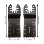 Mixed Wood Oscillating Tool Blades Multitool Saw Blade Set, Quick Release Saw Blades Fit for Fein Multimaster, Porter Rockwell Cable,Black & Decker,Ridgid Ryobi, Dewalt, Chicago (6 PCS)