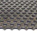 OnlineMetals A36 Carbon Steel Perforated Sheet, Unpolished (Mill) Finish, Hot Rolled, Staggered 0.0625" Holes, ASTM A36, 0.036" Thickness, 20 Gauge, 24" Width, 24" Length, 0.125" Center to Center