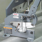 KAKA INDUSTRIAL Sheet Metal Cutter 8-Inch | 0.51 inch Round Bar Capacity | HS-8 Manual Plate Shear Bench-Mounted for Steel Plates and Bars