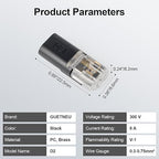 20Pcs LED Wire Connectors, 2 Pin Universal Compact Wire Terminals, No Wire-Stripping Required, Quick Splice Pluggable Low Voltage Wire Wiring Connector