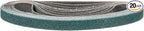 1/2 x 18 Inch Sanding Belt, 20 Pcs 60 Grit Zirconia Knife Sharpener Belts Work Sharpening for Belt Sander Knife Carving Tool Metal Working