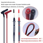 Multimeter Test Leads Set, Professional Leads Kit, Precision Sharp Probe Test Lead 1000V 20A Gold-Plated Probe Leads with Alligator Clips, Test Hooks, Test Probes Lead, Test Tweezer