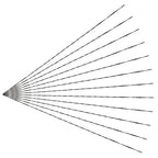 Murtenze 12PCS Spiral Scroll Saw Blades, Plain End Saw Blades Assortment for Wood Metal Cutting Sawing Carve (#5 Fast Wood Cutting)