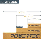 POWERTEC 71002-P4E Abrasive Cleaning Stick for Sanding Belts & Discs 8-1/2" 4PK | Natural Rubber Eraser - Woodworking Shop Tools for Sanding Perfection