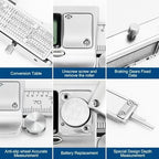 Digital Caliper Measuring Tool, 6 Inch Stainless Steel Vernier Caliper Digital Micrometer with Large LCD Screen, Auto-Off Feature, Easy Switch from Inch Metric Fraction