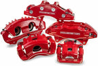 Power Stop Front S1460 Pair of High-Temp Red Powder Coated Calipers For Acura CL, Acura Integra, Acura TL, Acura Vigor, Accord, CR-V, Odyssey, Prelude, Oasis [Model Specific]