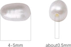 Natural Pearl Beads Rice 4-5mm White Freshwater Cultured Loose Gemstone Beads for DIY Jewelry Making 13.8''/Strand HQ