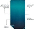 Rumpl Tech Towel Quick-Dry Towel for Travel, Beach, and Camp, Ocean Fade