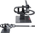 KAKA INDUSTRIAL Bench Top Metal Bender, Manual Flat Bar Bender with 7 Dies, Compact Metal Bender Machine YP-9