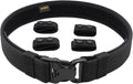 Duty Belt w/ 4 Keepers 2.25" Nylon Stiff Utility Belt Police Correctional Officer Work Patrol Gear Carrier S