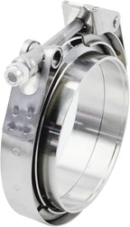 4 inch V Band Clamp - 2 sets of Quick Release Vband Exhaust Clamp with Flange Stainless Steel for Automotive exhaust system, turbocharger, downpipe and mufflers (4" - 2 Pack)