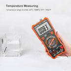 Lomvum Digital Multimeter 6000 Counts TRMS Auto-Ranging Portable Multimeter with AC DC Voltmeter and Ohmmeter Tester，Measures Voltage Current Capacitance Resistance Temperature Frequency Diode (T6)