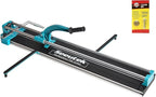 Seeutek 48 inch Tile Cutter - Professional Manual Porcelain Ceramic Tile Cutter Tool, Double Rails Design, with Extra Tungsten Cutting Wheel and Laser Positioning