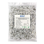 XHF 1000 PCS AWG 18/1.0mm² Wire Ferrules Insulated Copper Crimp Connectors, Crimp Pin Cord End Terminals White