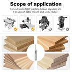 FivePears Down Cut Spiral Router Bit for CNC, 1/16 inch Cutting Diameter and 1/2 inch Cutting Length 1/4 inch Shank Carbide End Mill Router Bit for Wood Carving Engraving Grinding Grooving