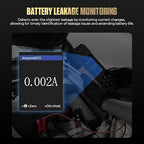 AUTOOL Car Battery Tester 12V 24V Automotive Battery Load Tester 30-2000 CCA, Battery Tester with Printer, Support Lithium Battery, Cranking & Charging & Leakage Test, Data Review Protection