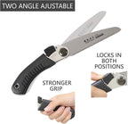 Japanese Pull Saw for Woodworking and Wood Craftsmanship, Long Handle with Precision Blade and Cutting Power, Heavy Duty Steel, Angled Positioning