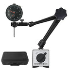 HDLNKAK Dial Indicator Gauge and Magnetic Base, 0-1"/0.001"Dial Indicator with 176lbs (80kg) Max Pull Magnetic Base, Measuring Tool for 3D Printer, Table Saw Measurement, Auto Repair and CNC Machine
