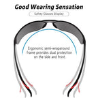 Tinted Safety Glasses Bulk of 10 ANSI Z87.1 Protective Eyewear Scratch-Resistant for Work, Lab, Construction