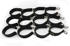 7/8" Cable Clamp Stainless Steel Rubber Cushioned Insulated Metal Clamp, Tube Holder for Tube, Pipe or Wire Cord Installation (12 Pack)