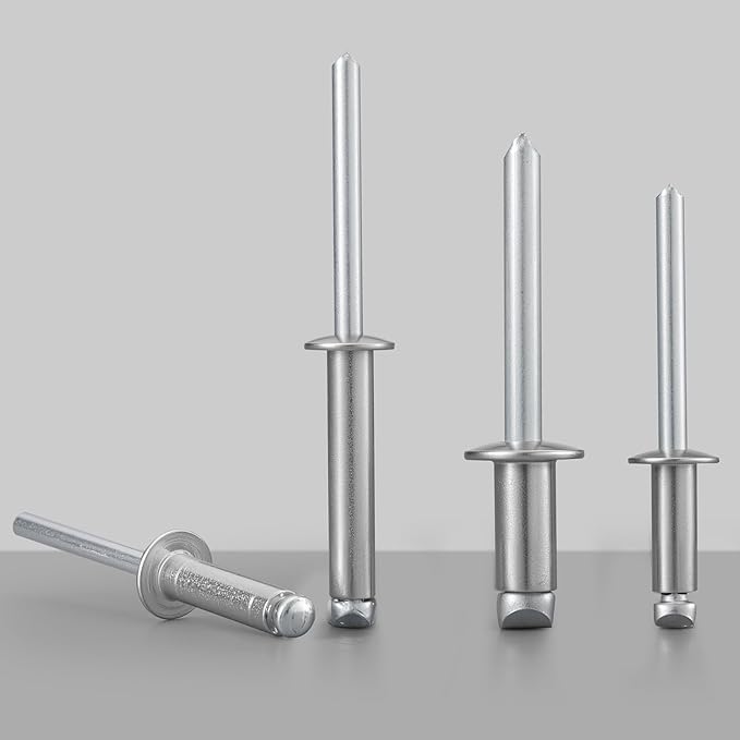 65pcs 3/16" x1" Stainless Blind Rivets,Pop Rivets,304 Stainless Steel Grip and Steel Mandrel,4.8 x 25mm