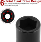 CASOMAN 1/2" Drive x 18mm Impact Socket, 6-Point, Metric, CR-MO