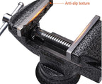 Bench Vise Heavy Duty 3 in Table Clamp On Vise, Bench-Table Vice Clamp with 2.5-inch Jaw Width and 3-inch Jaw Opening, Woodworking Workbench Vise with Bolts & Nuts