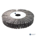 Benchmark Abrasives Aluminum Oxide 6 Inch Center Hole Flap Wheel - Bench Grinder Wheel 1” Length 1" Arbor Sander for Deburring, Sanding, Grinding, Rust Paint Removal Polishing Wheel - 100 Grit