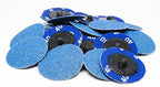 Benchmark Abrasives 2 Inch Sanding Discs Quick Change Zirconia - Male R Type Backing Drill & Die Grinder Sanding Disc for Deburring Polishing Rust Remover for Metal Paint Stripper (25 Pack), 24 Grit