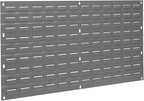Akro-Mils 30136 Heavy Duty Wall Mount Garage Storage Steel Louvered Panel | Wall Storage Bin Hanging Organizer System for AkroBins, 36-Inch W x 19-Inch H, Grey, Single