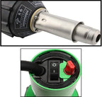 1600W Hot Air Plastic Welder Gun Plastic Repair Welder Kit, PVC Vinyl Rod Welding Gun, Flat Welding Nozzles, Various Welding Flooring Roofing Accessories Tool Set