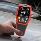 Paint Thickness Gauge for Cars UT343D Upgraded Coating Wet Film Thickness Gauge Paint Correction Precious Metal Tester Tool with Visual Go-NoGo Indicator Auto Rotatable Display