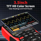 3 in 1 Handheld Oscilloscope Automotive Dual Channel 50MHz with Digital Multimeter and Signal Generator