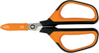 Fiskars Comfort Loop Micro-Tip Pruning Snips - 7" Garden Shears with Sheath and Extra Large SoftGrip Handle - Yard and Garden Tools - Orange/Black