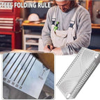 2 Pack Metal Marking Tool, Angle & Arc Marking Tool, Square Steel Pipe Bend Marking Tool, Square Arc Ruler, Architect Ruler Angle Measuring Tool