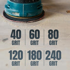 POWERTEC 30 PK 4x36 Sanding Belts, 10 Each of 80/120 Grits w/ 6 Inch 80 Grits PSA Adhesive Discs, Aluminum Oxide 4 x 36 Inch Sanding Belts for Benchtop Belt and Disc Sander, Woodworking (110291)