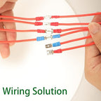 330PCS Crimp Connectors, 2.8mm 4.8mm 6.3mm Male and Female Spade Connector kit, 15 Types Crimp Terminals Electrical Connectors, Electrical Terminals Includes Spade Ring Fork Wire Connectors